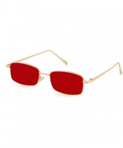 Oval Vintage Steampunk Sunglasses Fashion Metal Frame Clear Lens Shades for Women - Red - C3189UEOSME $12.31