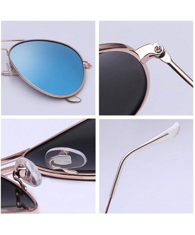 Aviator Fashion Classic Avaition Polarized Sunglasses Women Men 001 Silver Blue Multi - 003 Silver Green - CN18XAK8G6E $10.61