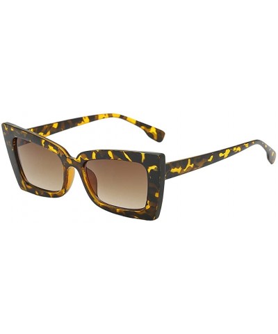 Oval Sunglasses Vintage Goggles Multicolor Eyeglasses Glasses Eyewear - Coffee - C418QO0N3HD $7.19