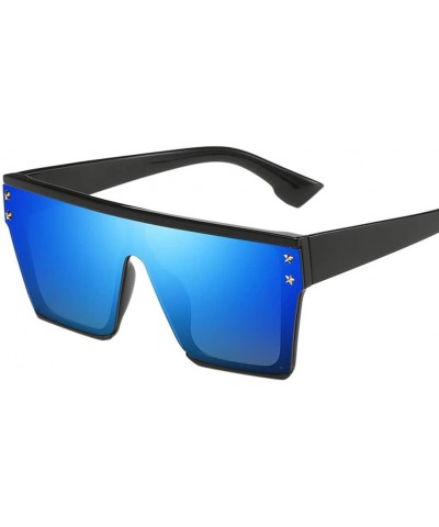 Oversized Oversized Square Frame Stylish Sunglasses for Men Women UV Pretection Eyewear Sun Glasses - A - CR18X7HCZ5C $7.21