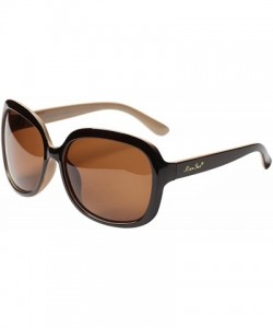Shield Oversized Womens Sunglasses Polarized uv Protection Simple Sunglasses LSP301 - Polarized Brown 2 - CL11K97LD2P $24.49