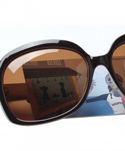 Shield Oversized Womens Sunglasses Polarized uv Protection Simple Sunglasses LSP301 - Polarized Brown 2 - CL11K97LD2P $24.49