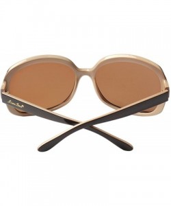 Shield Oversized Womens Sunglasses Polarized uv Protection Simple Sunglasses LSP301 - Polarized Brown 2 - CL11K97LD2P $12.75