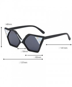 Square Fashion Sunglasses Designer Vintage Colorful - Brown - C518LTSQN0C $12.24