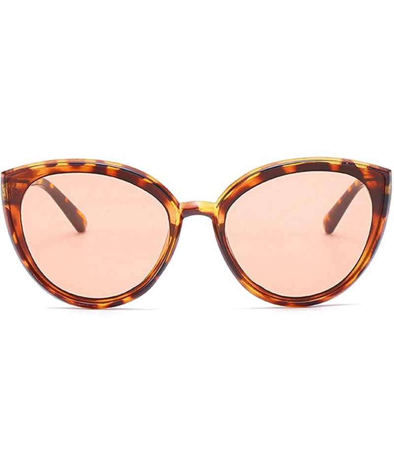 Oval Vintage Sunglasses for Men or Women PC AC UV 400 Protection Sunglasses - Leopard - CE18SARM3OR $13.27