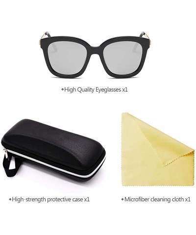 Goggle Men Women Polarized Sunglasses Classic Rimmed UV400 Driving Sunglasses - Black - Light Grey - CA18RNE0EXO $7.90