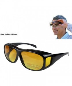 Wrap LASPOR Polarized Night Vision Sunglasses Night Sight Glasses Driving Anti Glare - C918RYLNZ2W $32.62