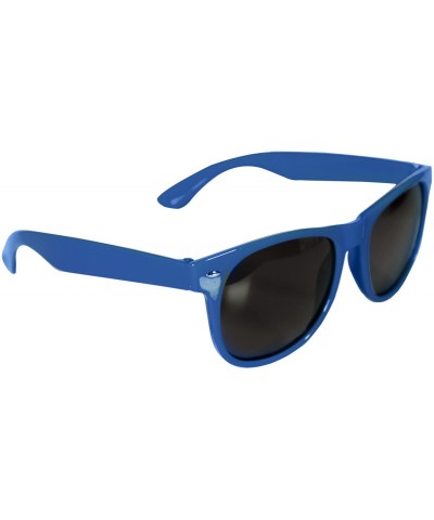 Rectangular 12 Pack Retro Sunglasses Bulk for Kids Adults Party Favors - Blue - CQ12NDSNUNE $12.48