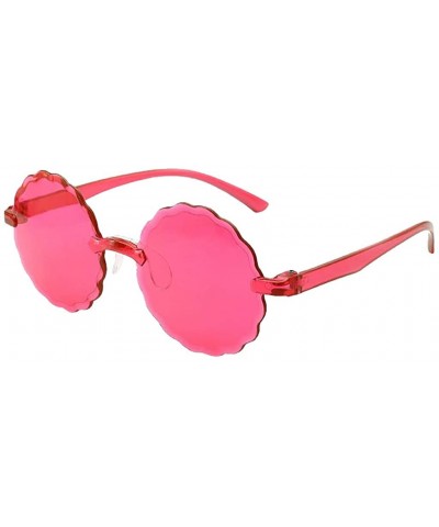 Rimless Rimless Sunglasses Transparent Eyewear - D - CK1906QNU5S $9.93