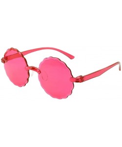 Rimless Rimless Sunglasses Transparent Eyewear - D - CK1906QNU5S $16.29