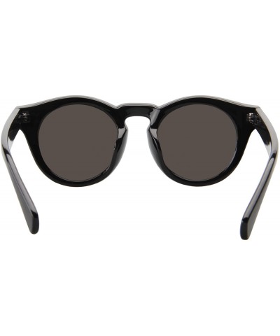 Round Unisex's Fashion Circle Round Polarized Sunglasses L2318 - Black - C012NZ4E1PJ $27.95