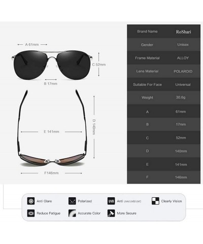 Aviator Men Aviator Sunglasses for driving fishing Women Polarized sunglasses for men with UV 400 protection - Tea-tea - C218...