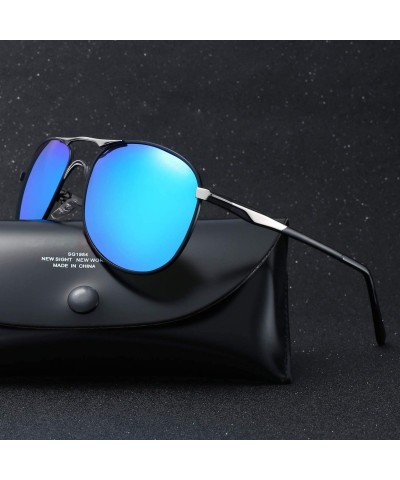 Aviator Men Aviator Sunglasses for driving fishing Women Polarized sunglasses for men with UV 400 protection - Tea-tea - C218...