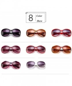 Aviator 2019 Classic Oversized Sunglasses Women Brand Designer Ladies Sun Purple - Purple1 - CP18XAKIQ3O $11.89