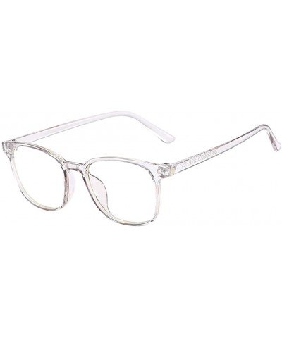 Round Glasses for Women and Men- Computer Gaming Glasses- Retro Flat Mirror - Gray - CN18W8ZXGC5 $8.99