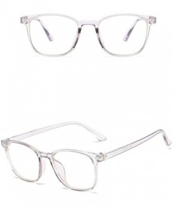 Round Glasses for Women and Men- Computer Gaming Glasses- Retro Flat Mirror - Gray - CN18W8ZXGC5 $8.99
