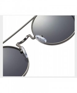 Rectangular Steampunk Sunglasses Unisex-Modern Fashion Shade Glasses-Round Metal Frame - I - CH190EE74D3 $28.39