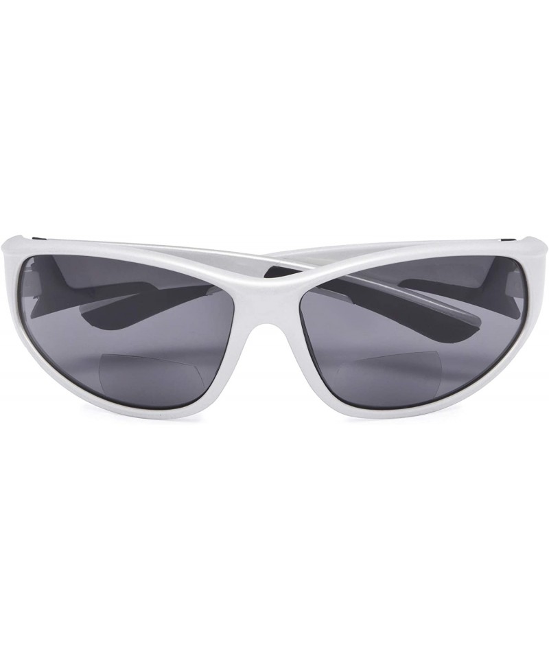 Sport Sports Bifocal Sunglasses UV 400 Protection Reading Sunglasses - Pearlysilver - CO18N0Z2E9X $10.05