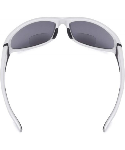 Sport Sports Bifocal Sunglasses UV 400 Protection Reading Sunglasses - Pearlysilver - CO18N0Z2E9X $10.05