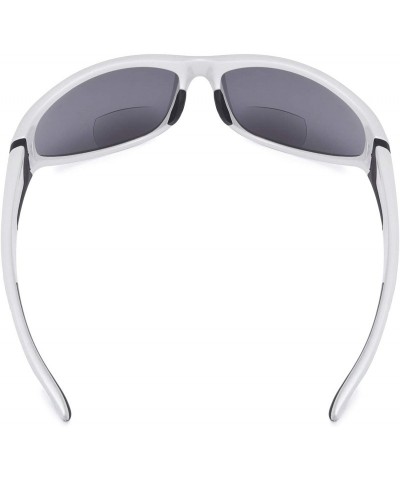 Sport Sports Bifocal Sunglasses UV 400 Protection Reading Sunglasses - Pearlysilver - CO18N0Z2E9X $10.05