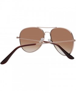 Aviator Classic Aviator Sunglasses 3_Black_3_Gold_3_Gun_3_Brown - C9182WGKN5R $25.00