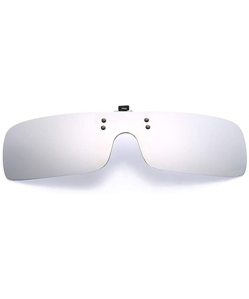 Rectangular Polarized Clip on Sunglasses Anti Glare for Prescription Eyeglasses Clip - Type 5 - CK18OYU34A3 $7.24