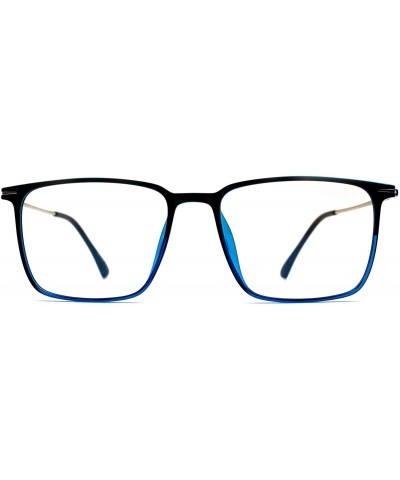 Square Eyeglasses 8115 Classic Square - for Womens-Mens 100% UV PROTECTION - Black - CF192TC7CLY $23.65