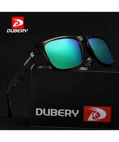 Square Square Shape Casual Polarized Sunglasses Driver Shades Vintage Style Sun Glasses - 2 - CX18XQCG3LX $10.37