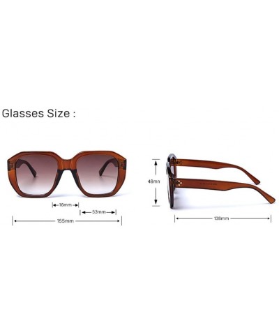 Square Fashion Square Sunglasses Men and Women Sunglasses Visor - 3 - CA190LHSI8R $30.67