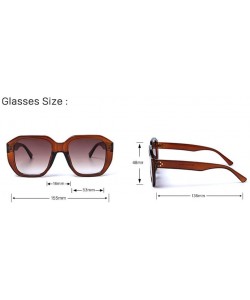 Square Fashion Square Sunglasses Men and Women Sunglasses Visor - 3 - CA190LHSI8R $30.67