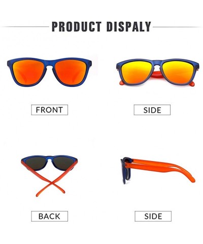 Square Polarized Sunglasses for Women Men UV400 Vintage Individuality Sun Glasses - C6 - CD199CNH7GA $12.61