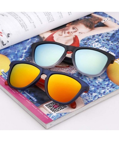 Square Polarized Sunglasses for Women Men UV400 Vintage Individuality Sun Glasses - C6 - CD199CNH7GA $12.61