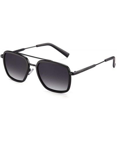 Aviator 20/20 Brand Design Polarized Sunglasses Men Driving Printing C01BlackP-Smoke - C01blackp-smoke - C818XAKGUWT $22.65