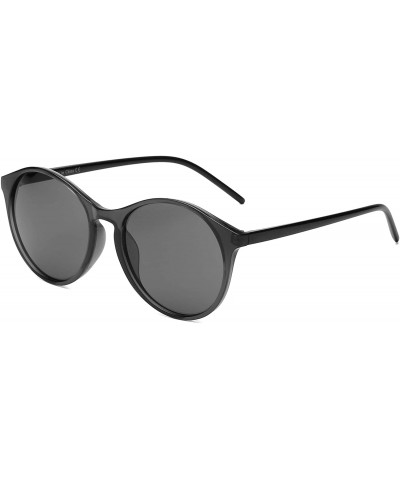 Oval Women Round Fashion Sunglasses - Gray - CY18TKKHZAU $29.02