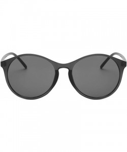 Oval Women Round Fashion Sunglasses - Gray - CY18TKKHZAU $13.09