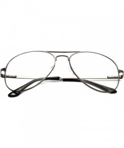 Aviator Clear Aviator Fun Costume Eye Glasses Classic Vintage Fun Props Clear Lenses Frames - C3185QE94GS $9.81