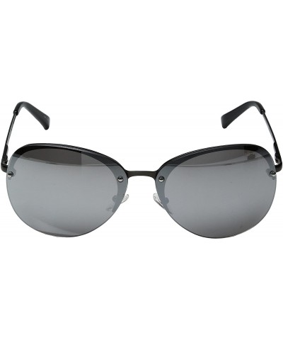 Rimless Rimless Metal Frame Sunglasses - Gunmetal - CA12L7LGPRT $58.37