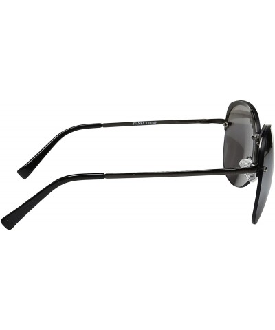 Rimless Rimless Metal Frame Sunglasses - Gunmetal - CA12L7LGPRT $58.37