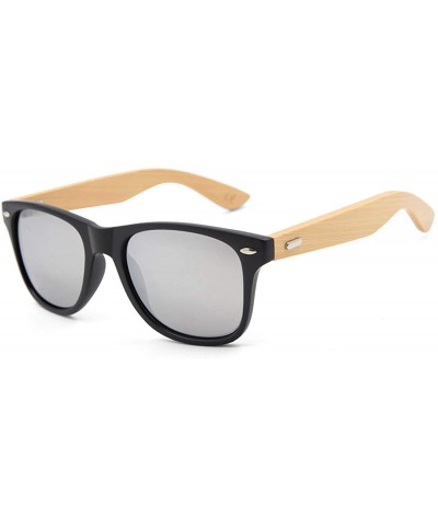 Sport Retro Wood Sunglasses Men Bamboo Sunglass Women Sport Goggles Gold Mirror Sun Glasses Shades Lunette Oculo - C2 - C3197...