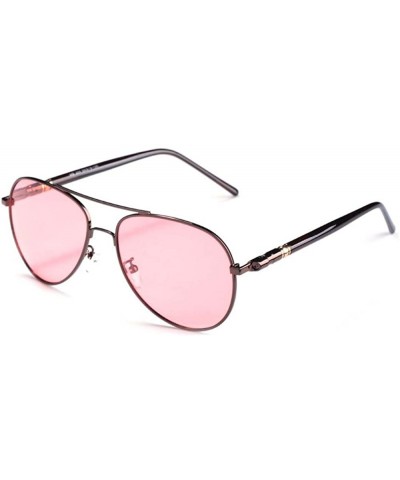 Aviator Fishing glasses polarized sunglasses outdoor riding - Pink Color - CY12JH974P5 $25.57