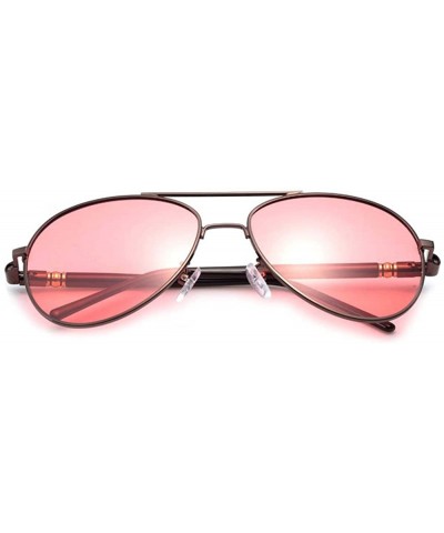 Aviator Fishing glasses polarized sunglasses outdoor riding - Pink Color - CY12JH974P5 $25.57