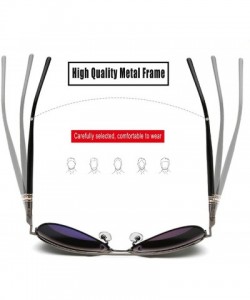 Sport Polarized Sunglasses Metal Frame UV 400 Protection with Glasses Case Unisex - Black - CX19235Z4YA $10.04