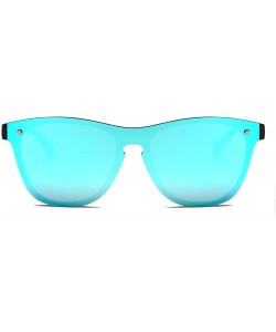 Wayfarer Blenders Sunglasses Blenders Eyewear Sunglasses Women Polarized SunglassesJH9004 - Black Frame Blue Mirror - CQ18LL3...