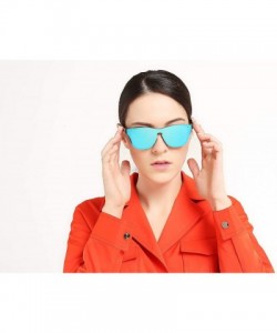 Wayfarer Blenders Sunglasses Blenders Eyewear Sunglasses Women Polarized SunglassesJH9004 - Black Frame Blue Mirror - CQ18LL3...