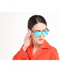 Wayfarer Blenders Sunglasses Blenders Eyewear Sunglasses Women Polarized SunglassesJH9004 - Black Frame Blue Mirror - CQ18LL3...