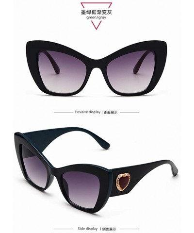 Goggle Big Box Sunglasses Lady Fashion Personality Sunglasses - Style 4 - CI18U0REG5R $26.60