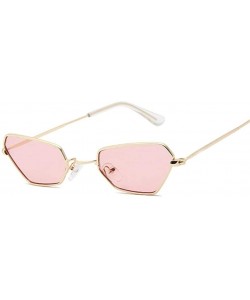 Cat Eye Retro Small Cat Eye Sunglasses Women Vintage Shades Yellow Metal Color Sun Glasses For Female Fashion - CA198UGW205 $...