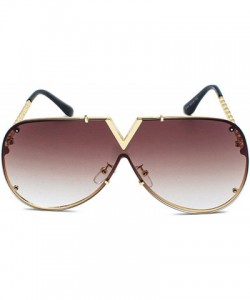 Goggle Men's Sunglasses Fashion Oversized Men Brand Designer Goggle Sun Glasses Female Style Oculos De Sol UV400 O2 - CP19859...
