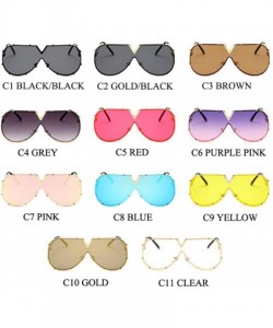 Goggle Men's Sunglasses Fashion Oversized Men Brand Designer Goggle Sun Glasses Female Style Oculos De Sol UV400 O2 - CP19859...