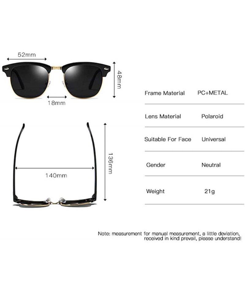 vintage polarized sunglasses for men women classic retro uv400 protection designer style sun glasses b
